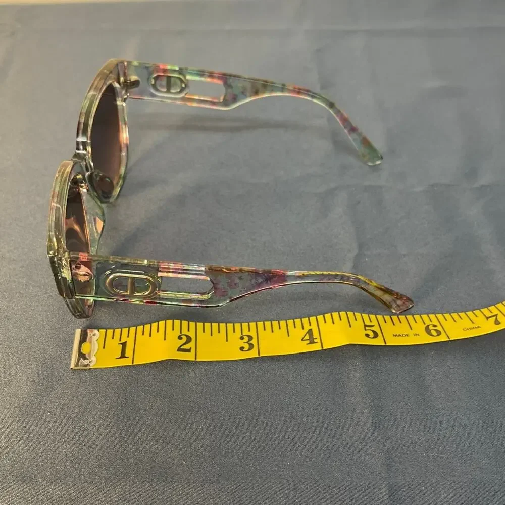 Multi‎ colored Clear Frame Fashion Sunglasses